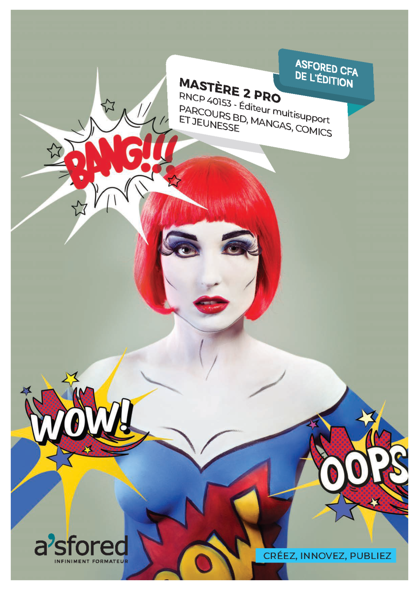 Mastère 2 Éditeur multisupport parcours BD, Mangas, Comics, Jeunesse